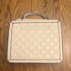 Montana West Quilted Cream Handbag